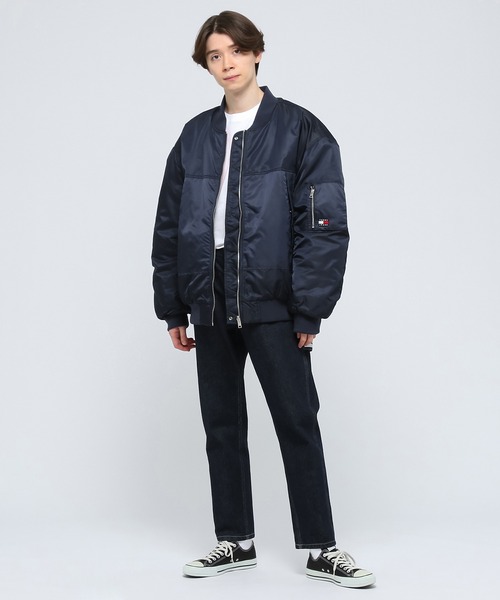 tommy jeans（トミー ジーンズ）の「リバーシブルボンバージャケット（MA-1・メンズ・ブラック/ダークグリーン/ネイビー・SMALL/MEDIUM/LARGE/X-LARGE）」の22枚目の写真