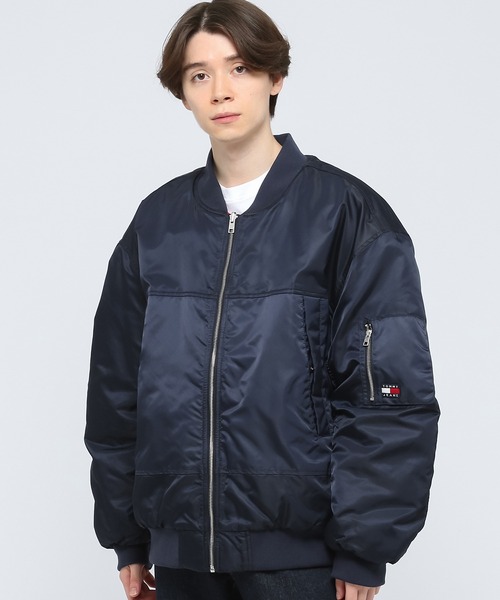 tommy jeans（トミー ジーンズ）の「リバーシブルボンバージャケット（MA-1・メンズ・ブラック/ダークグリーン/ネイビー・SMALL/MEDIUM/LARGE/X-LARGE）」の20枚目の写真