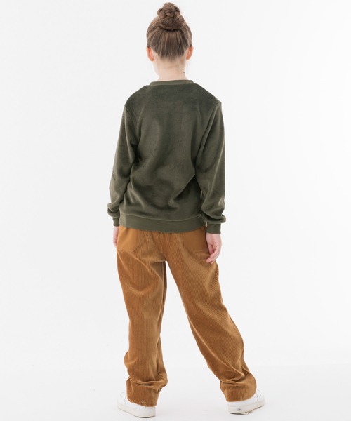 KRIFF MAYER Kid's Collection（クリフメイヤーキッズコレクション）の「ふわかるポケクルー（スウェット・キッズ・チャコール/カーキ/ベージュ/オフホワイト・160/130/140/150/170/120）」の6枚目の写真