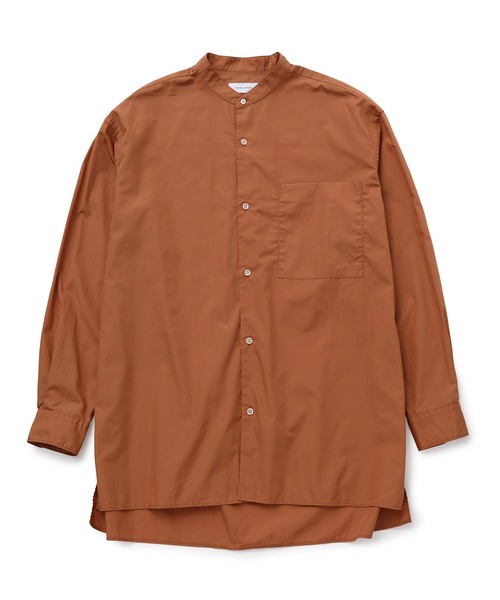 ADAM ET ROPE'(アダムエロペ)の「ビッグシルエット バンドカラーシャツ(シャツ/ブラウス・メンズ・ホワイト/チャコールグレー/ライトグレー/ブラウン系その他3・M/L)」の1枚目の写真