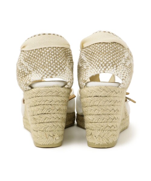 Castaner（カスタニエール）の「CASTANER:ポインテッドレースアップサンダル（サンダル・レディース・ライトホワイト/イエロー・35）」の6枚目の写真