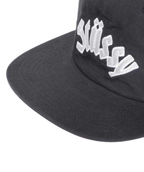 STUSSY（ステューシー）の「STUSSY/ステューシー WASHED COLLEGIATE STRAPBACK キャップ（キャップ・メンズ・ブラック・FREE）」の4枚目の写真