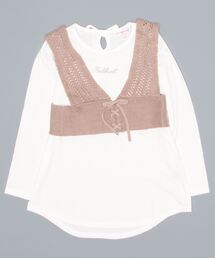 PINKHUNT | PINKHUNT ピンクハント gニット ビスチェ付き ロンT 5834K(Tシャツ/カットソー)