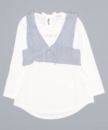 PINKHUNT | PINKHUNT ピンクハント gニット ビスチェ付き ロンT 5834K(Tシャツ/カットソー)