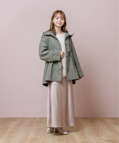 flower（フラワー）の「ショートモッズコート（モッズコート・レディース・カーキ・FREE）」の7枚目の写真