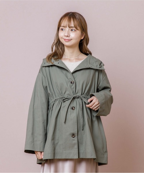 flower（フラワー）の「ショートモッズコート（モッズコート・レディース・カーキ・FREE）」の6枚目の写真