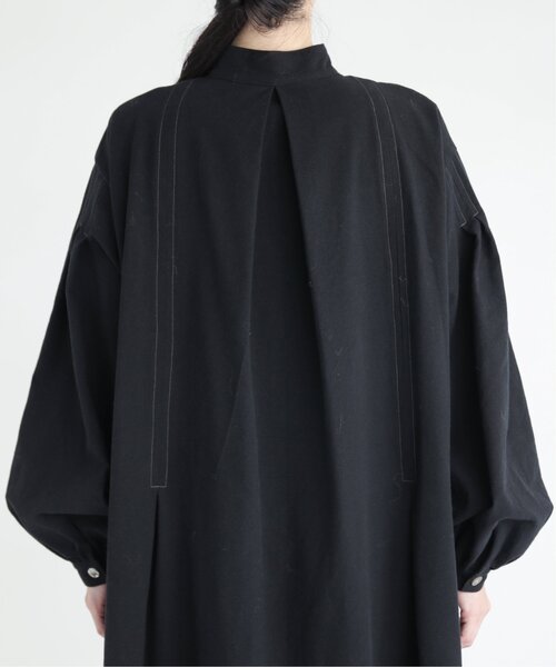 MJUKA.（ミューカ）の「東炊きキャンバス配色ステッチタックワンピース（ワンピース・レディース・ブラック/オフホワイト・FREE）」の13枚目の写真