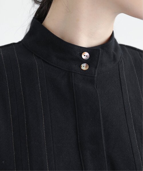 MJUKA.（ミューカ）の「東炊きキャンバス配色ステッチタックワンピース（ワンピース・レディース・ブラック/オフホワイト・FREE）」の17枚目の写真