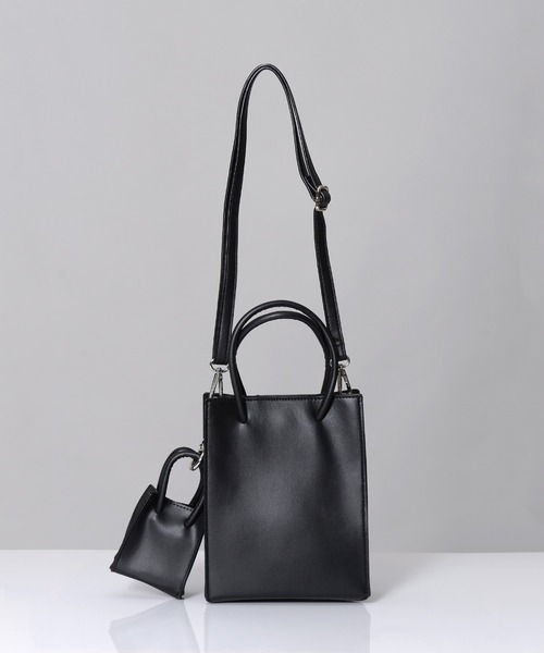 ALTROSE（アルトローズ）の「［ALTROSE/アルトローズ］ワッペン ミニバッグ付き 2WAY ショルダーバッグ（ショルダーバッグ・レディース・ブラック/ゼブラ/グリーン/アイボリー/パープル・FREE）」の9枚目の写真