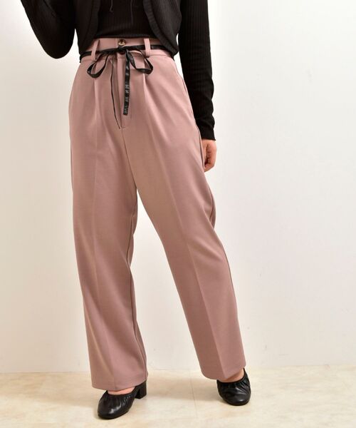 MAJESTIC LEGON(マジェスティックレゴン)の「リラックスカラーパンツ(その他パンツ・レディース・ブラック/グリーン/モカ・SMALL/MEDIUM)」の10枚目の写真