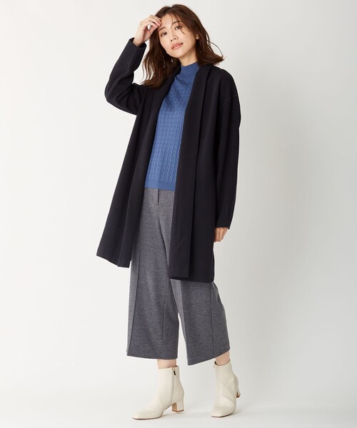 J.PRESS(ジェイプレス)の「【洗える】ニードルパンチ カーディガン(カーディガン/ボレロ・レディース・ライトグレー系/ベージュ系/ネイビー系・T13)」の7枚目の写真