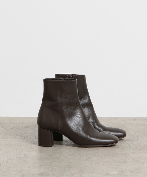 ROPE'（ロペ）の「レザースクエアショートブーツ（ブーツ）」 - WEAR