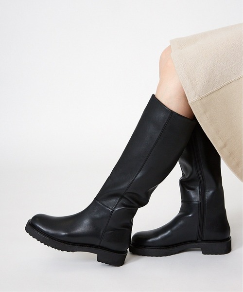 LE TALON（ルタロン）の「トラックソールロングブーツ◆（ブーツ・レディース・アイボリー/ブラック系その他・MEDIUM/LARGE/SMALL/X-LARGE）」の6枚目の写真