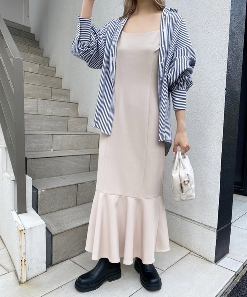 one after another NICE CLAUP（ワンアフターアナザーナイスクラップ）の「タンク底サイドゴアブーツ（ブーツ・レディース・ブラック/ダークブラウン/アイボリー・S/M/L）」の15枚目の写真