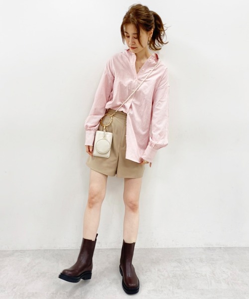 one after another NICE CLAUP（ワンアフターアナザーナイスクラップ）の「タンク底サイドゴアブーツ（ブーツ・レディース・ブラック/ダークブラウン/アイボリー・S/M/L）」の17枚目の写真