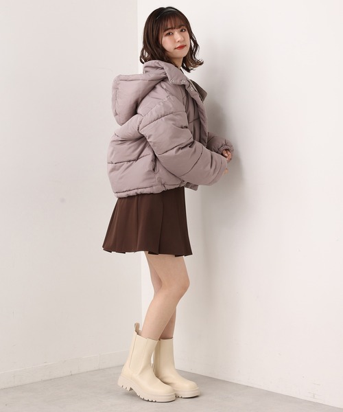 one after another NICE CLAUP（ワンアフターアナザーナイスクラップ）の「タンク底サイドゴアブーツ（ブーツ・レディース・ブラック/ダークブラウン/アイボリー・S/M/L）」の20枚目の写真