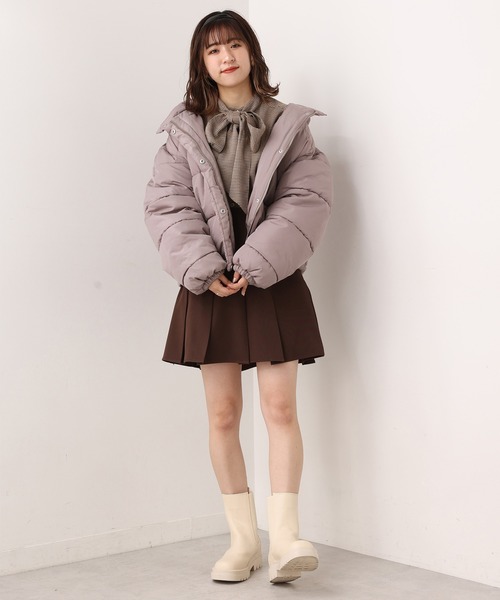 one after another NICE CLAUP（ワンアフターアナザーナイスクラップ）の「タンク底サイドゴアブーツ（ブーツ・レディース・ブラック/ダークブラウン/アイボリー・S/M/L）」の19枚目の写真