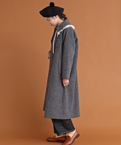 ニコール　Malle　リサイクルウールヘリンボーン ジャケット Malle（マル）の「△Malle リサイクルウールヘリンボーン