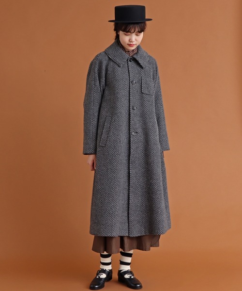 ニコール　Malle　リサイクルウールヘリンボーン ジャケット Malle（マル）の「△Malle リサイクルウールヘリンボーン ジャケット