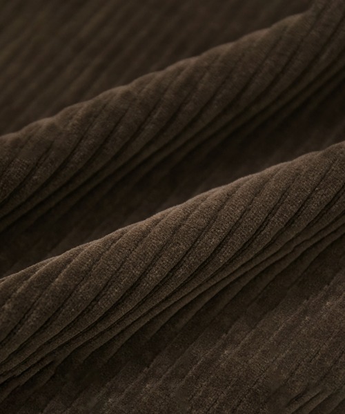 ROPE'（ロペ）の「コーデュロイジャージータイトスカート（スカート・レディース・チャコールグレー/ダークブラウン/オフホワイト・38）」の20枚目の写真