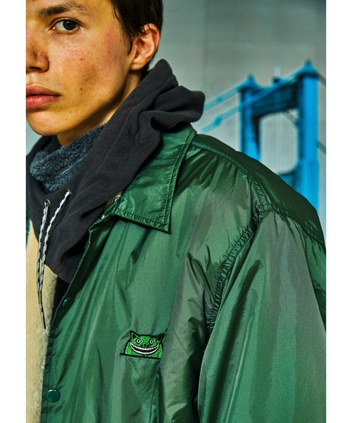 AlexanderLeeChang（アレキサンダーリーチャン）の「YOSHI47 COACH JKT（ナイロンジャケット・メンズ・ブラック/グリーン/ベージュ・1/2/3）」の9枚目の写真