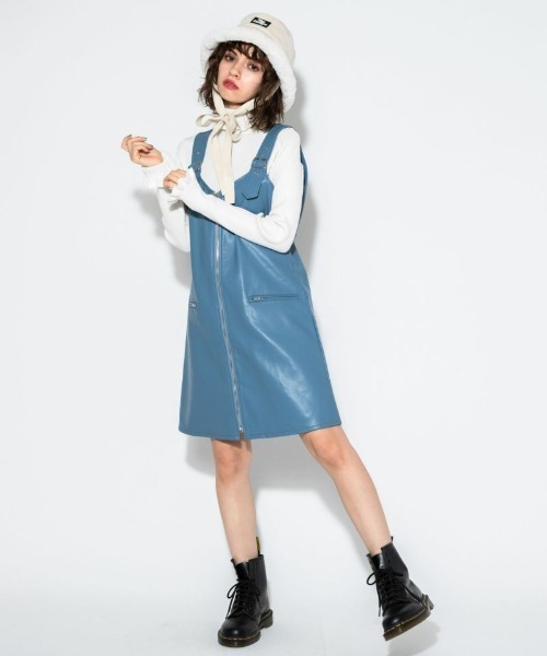 Candy Stripper（キャンディストリッパー）の「GINGHAM COLLAR RIB ニット（ニット/セーター・レディース・ブラック/オフホワイト・2）」の10枚目の写真