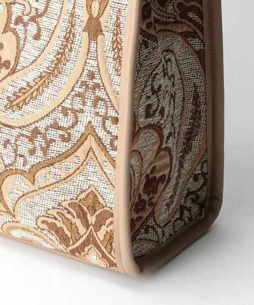 closet story（クローゼットストーリー）の「＜closet story（クローゼットストーリー）＞ジャカード スクエア トートバッグ（ショルダーバッグ・レディース・ブラック/ベージュ・FREE）」の12枚目の写真