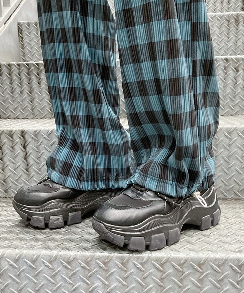 Figments（フィグメンツ）の「プリーツチェックパンツ（その他パンツ・レディース・ホワイト/ブルー系その他・FREE）」の7枚目の写真