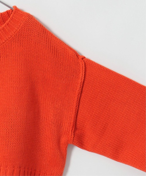 notch.(ノッチ)の「カラーショートニット(ニット/セーター・レディース・グリーン/ブラック/オレンジ・M)」の8枚目の写真