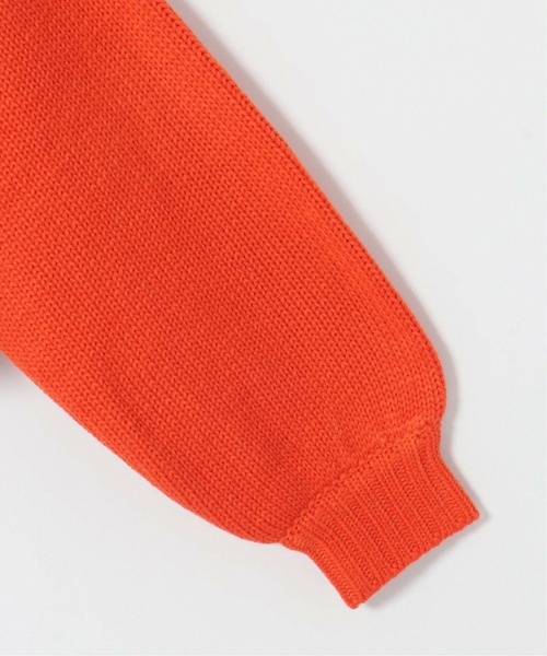 notch.(ノッチ)の「カラーショートニット(ニット/セーター・レディース・グリーン/ブラック/オレンジ・M)」の9枚目の写真