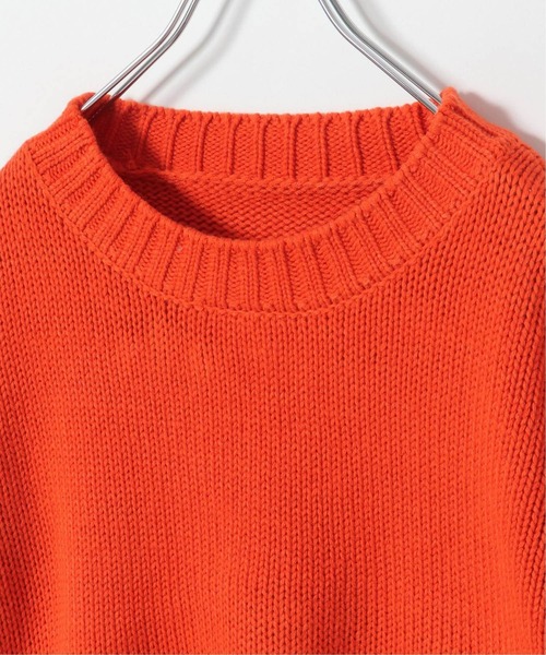 notch.(ノッチ)の「カラーショートニット(ニット/セーター・レディース・グリーン/ブラック/オレンジ・M)」の11枚目の写真