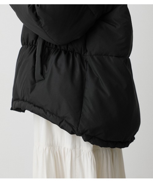 AZUL by moussy（アズールバイマウジー）の「ECOUSE PADDED CT/エコユーズパデッドコート（ダウンジャケット/コート・レディース・ブラック/ライトブラウン・SMALL/MEDIUM）」の18枚目の写真