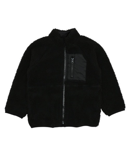 BABYDOLL（ベビードール）の「WEB限定 ボア ブルゾン 6025K（ダウンジャケット/コート・キッズ・ブラック/グリーン/モスグリーン/コーラルピンク/ナチュラル/ベビーピンク/マスタード・80ｃｍ/90cm/100cm/110cm/120cm/130cm/140cm/150cm）」の16枚目の写真