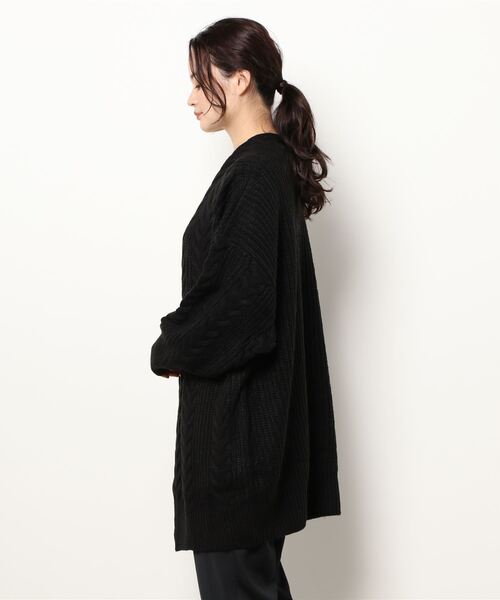 PLISSE PHASE ブラックロングカーディガン ロングカーディガン - ブラック | Hermès - エルメス-公式サイト