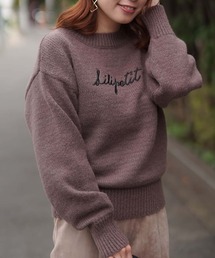 Lilipetit | 【Lilipetit×Rina】ロゴニットプルオーバー(ニット/セーター)