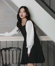 ANDGEEBEE | ブラウススリーブミニワンピ(ワンピース)