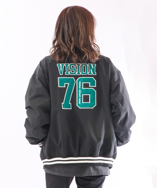 【VISIONSTREETWEAR】フェルトワッペンコーチブルゾン