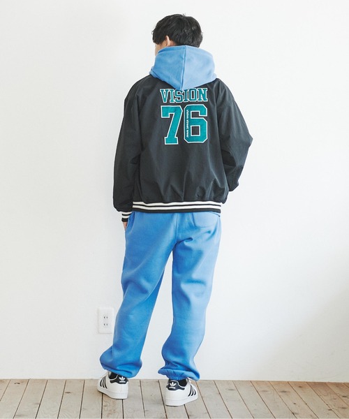 【VISIONSTREETWEAR】フェルトワッペンコーチブルゾン