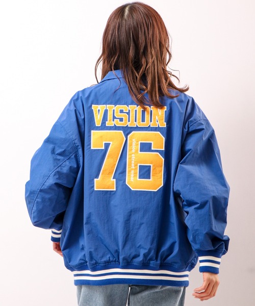 【VISIONSTREETWEAR】フェルトワッペンコーチブルゾン