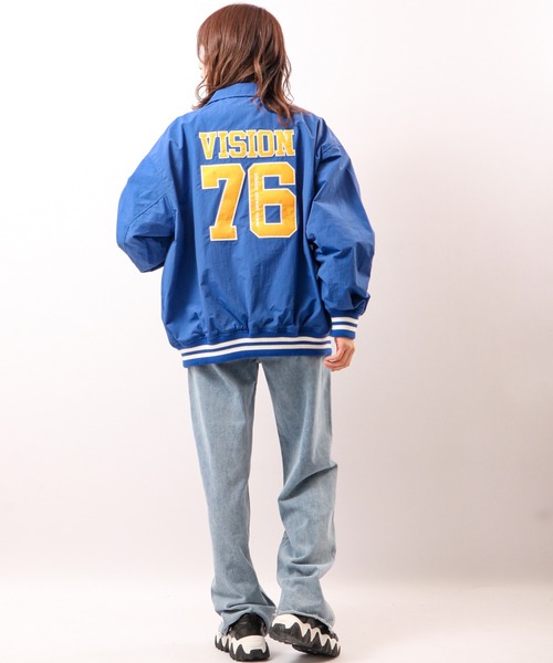【VISIONSTREETWEAR】フェルトワッペンコーチブルゾン