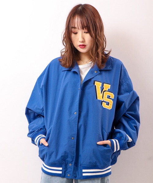 【VISIONSTREETWEAR】フェルトワッペンコーチブルゾン