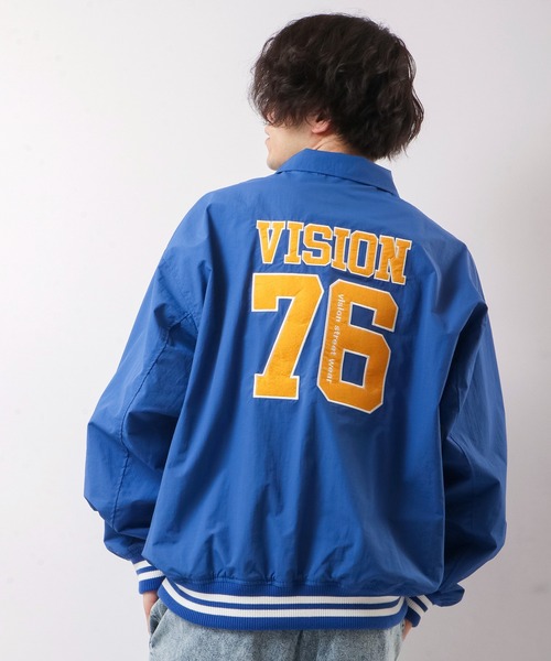 【VISIONSTREETWEAR】フェルトワッペンコーチブルゾン