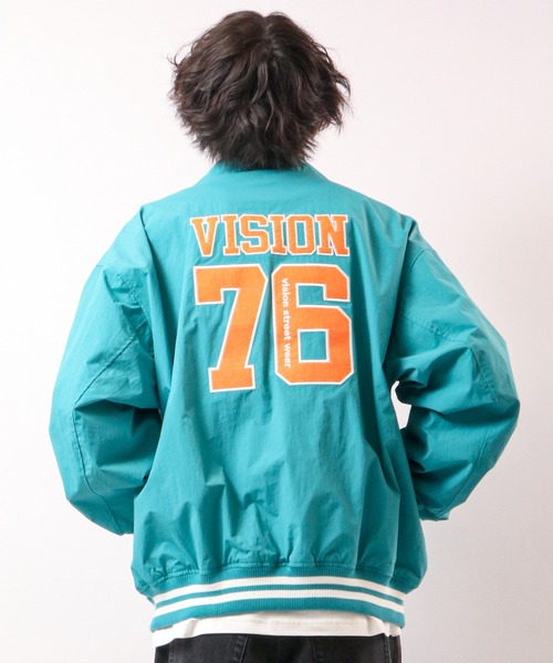 【VISIONSTREETWEAR】フェルトワッペンコーチブルゾン
