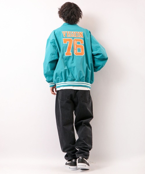 【VISIONSTREETWEAR】フェルトワッペンコーチブルゾン