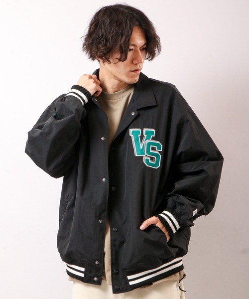 【VISIONSTREETWEAR】フェルトワッペンコーチブルゾン