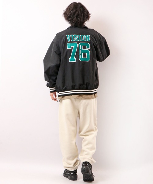 【VISIONSTREETWEAR】フェルトワッペンコーチブルゾン