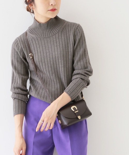 SLOBE IENA(スローブイエナ)の「BARUFFA ハイネックプルオーバー◆(ニット/セーター・レディース・ブラック/ベージュ/グレー系その他・FREE)」の14枚目の写真