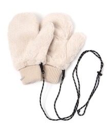 niko and... | オリジナルストラップ付きフェイクファーミトン(手袋)