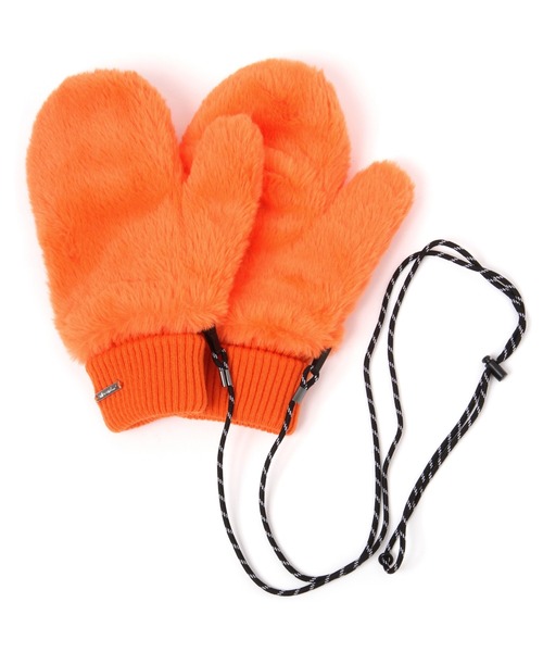 niko and...（ニコアンド）の「オリジナルストラップ付きフェイクファーミトン（手袋・レディース・ダークブラウン/オレンジ/ブルー/モカ/アイボリー・FREE）」の5枚目の写真