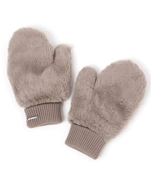 niko and...（ニコアンド）の「オリジナルストラップ付きフェイクファーミトン（手袋・レディース・ダークブラウン/オレンジ/ブルー/モカ/アイボリー・FREE）」の7枚目の写真